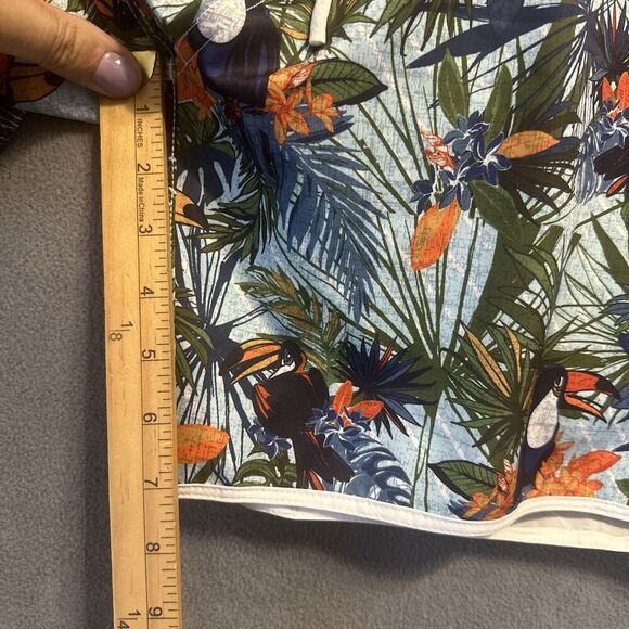 Johnnie-O Aventura Lined Swim Trunks Mens Size XXL 2XL Tropical Floral Toucan - Picture 9 of 15